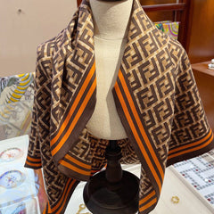 Letter Square Scarf