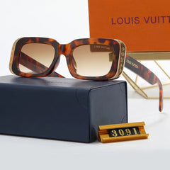 Cat-Eye Metal Square Frame Sunglasses