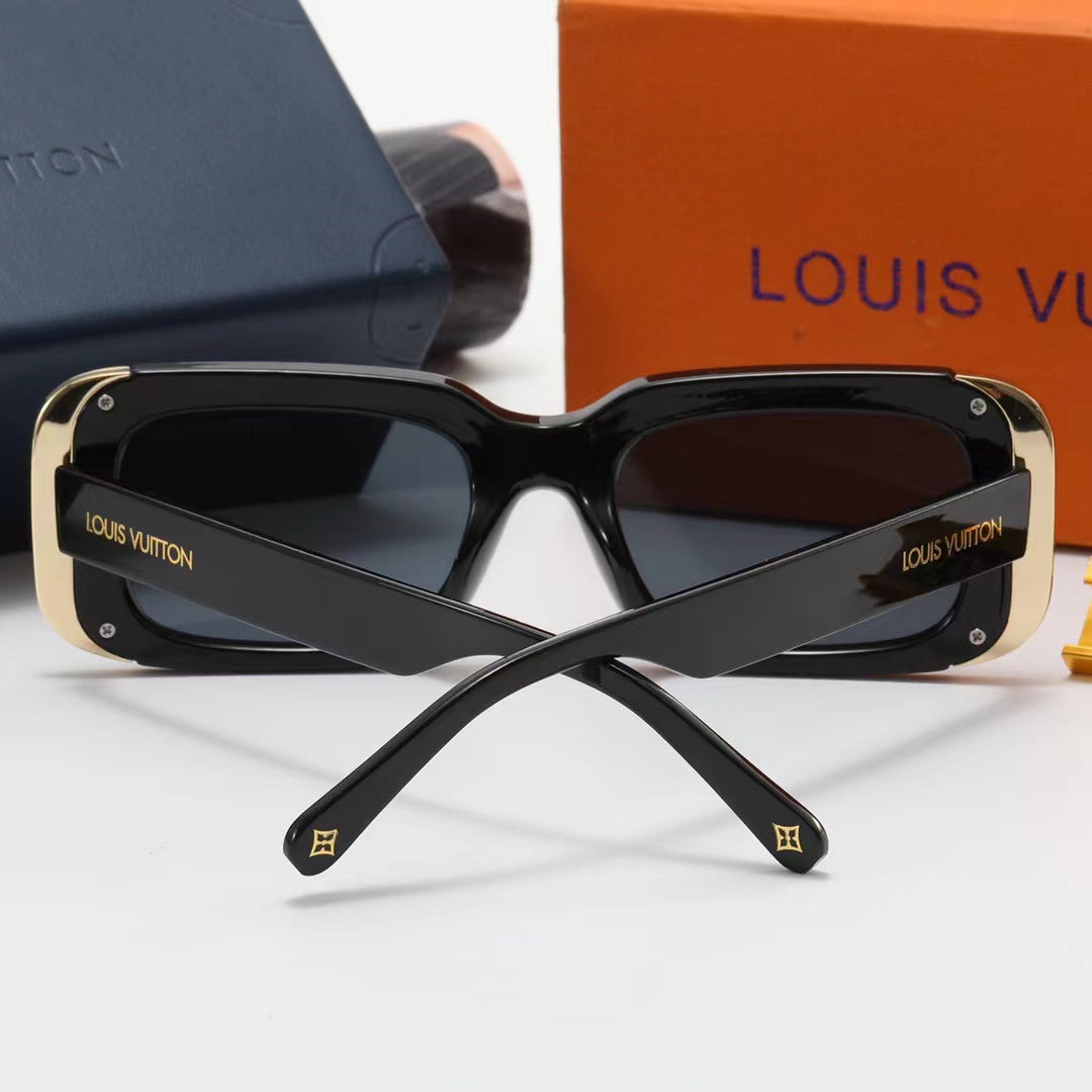 Cat-Eye Metal Square Frame Sunglasses