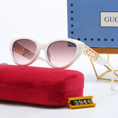 Cat-Eye Hollow Temple Sunglasses