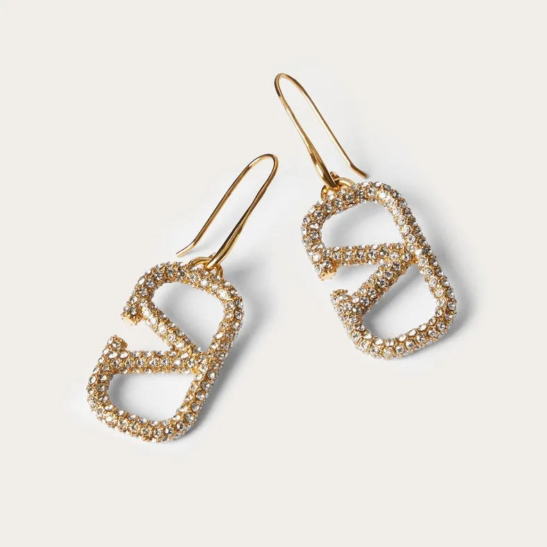 Diamond Pendant Earrings