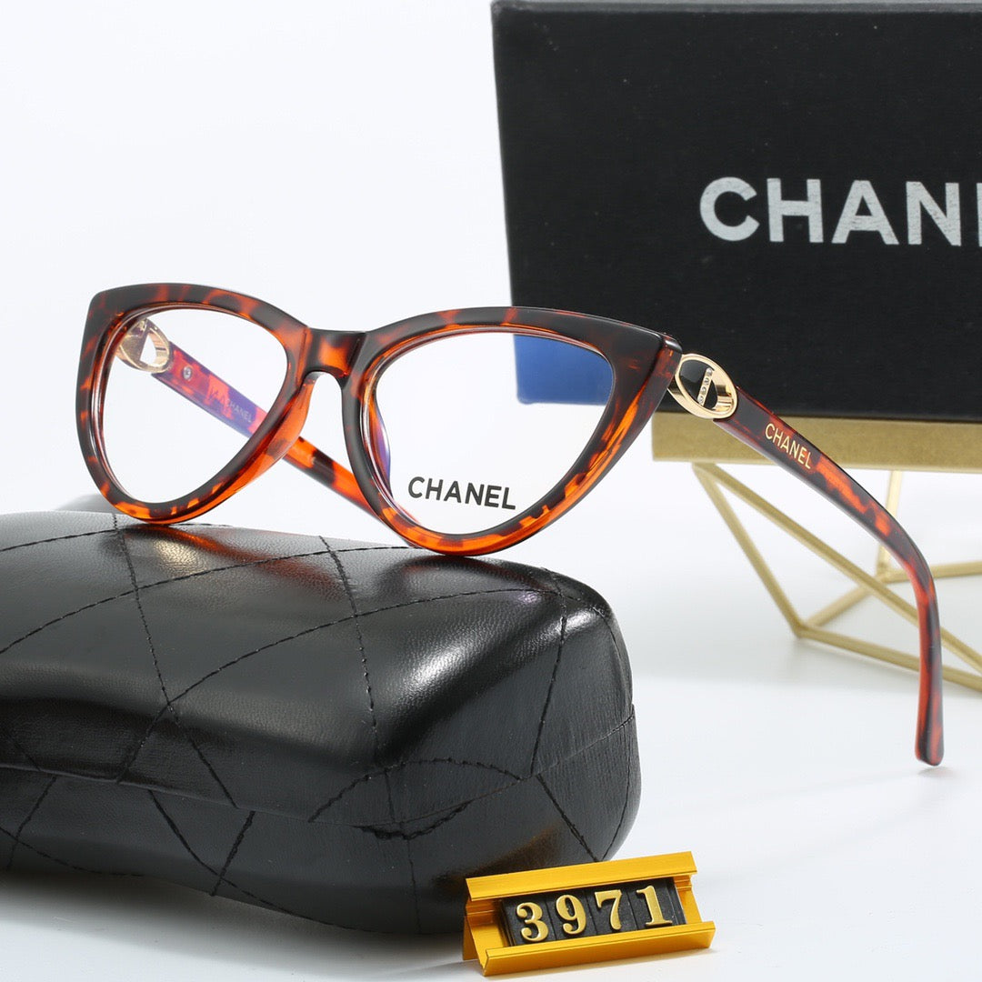 Cat-eye gold sunglasses