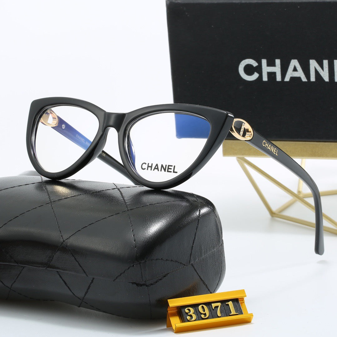 Cat-eye gold sunglasses