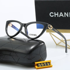 Cat-eye gold sunglasses
