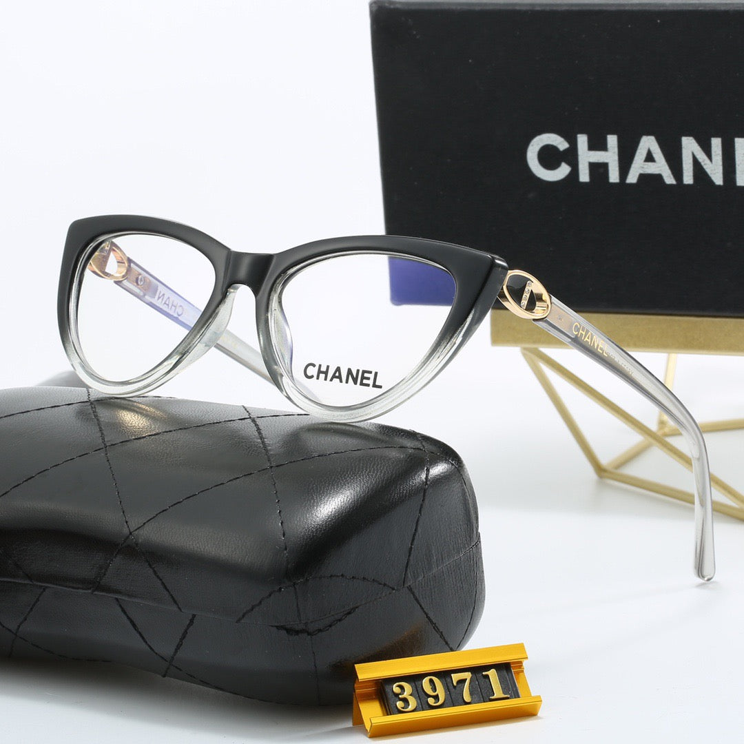 Cat-eye gold sunglasses