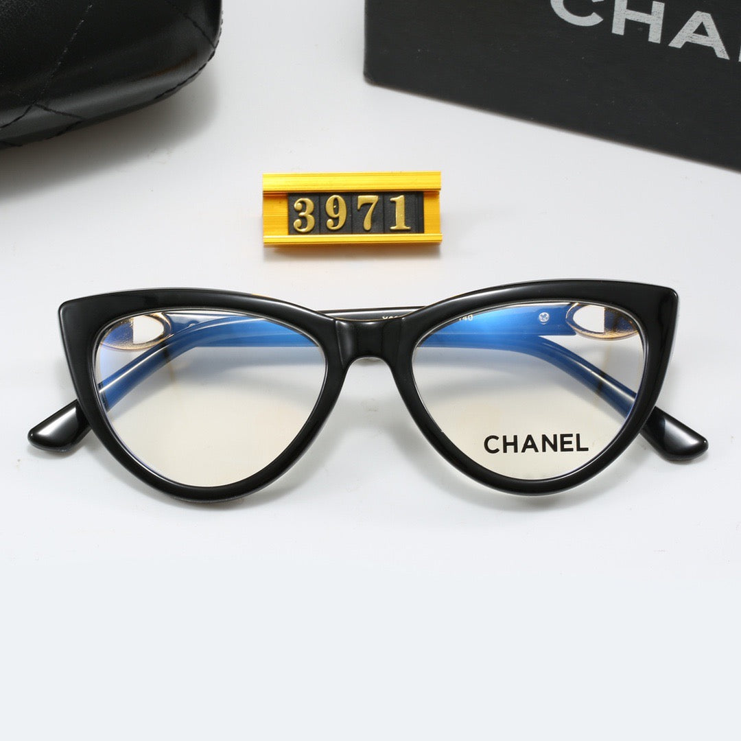 Cat-eye gold sunglasses
