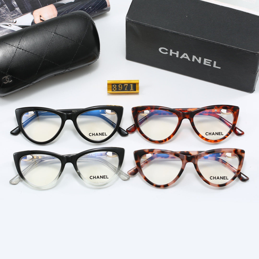 Cat-eye gold sunglasses