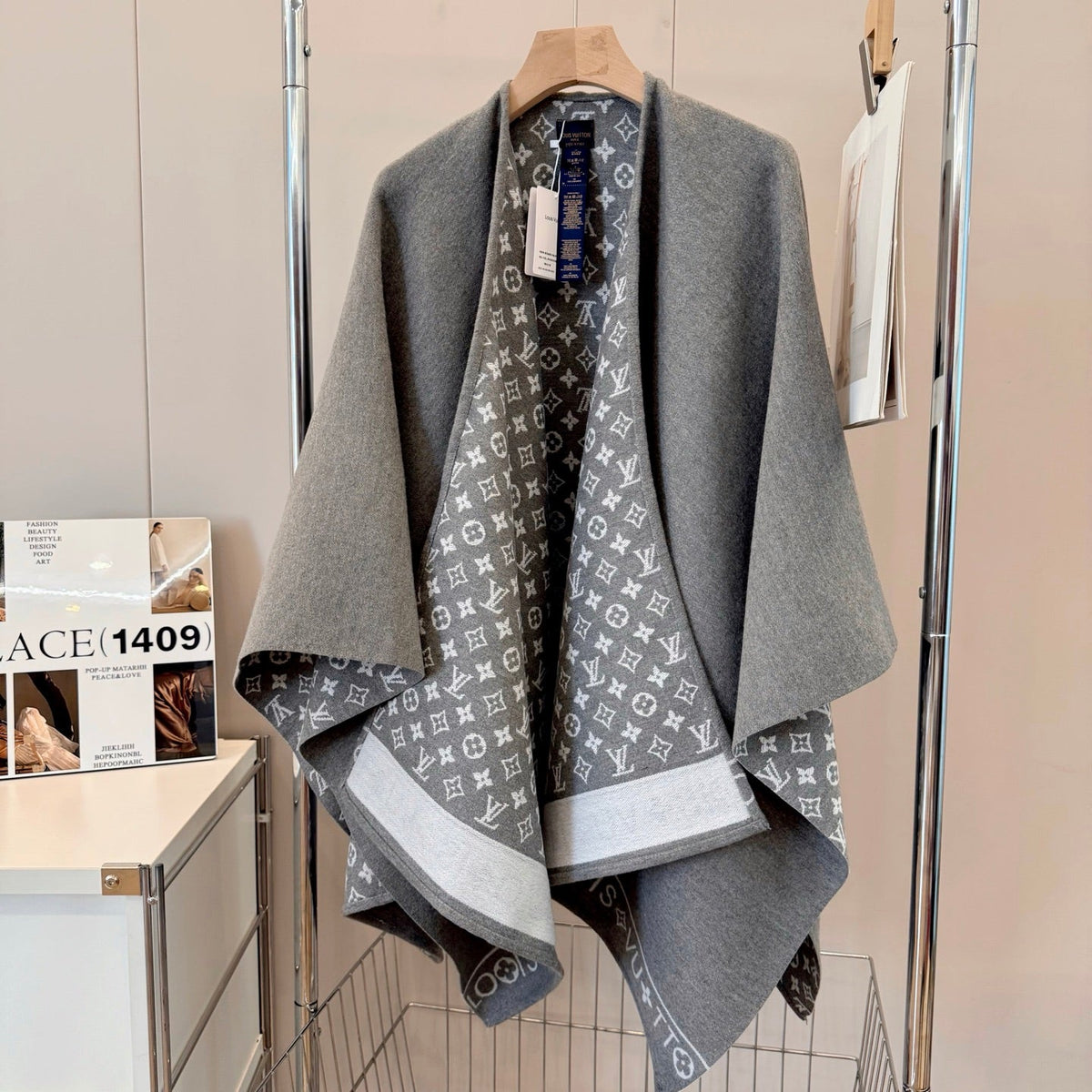Cashmere Embossed Cape