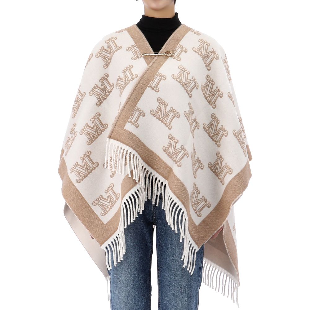 Fashion Wool Jacquard Cape
