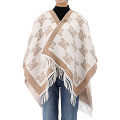 Fashion Wool Jacquard Cape
