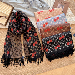 Cherry Embossed Scarf