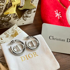 Letter Hoop Earrings