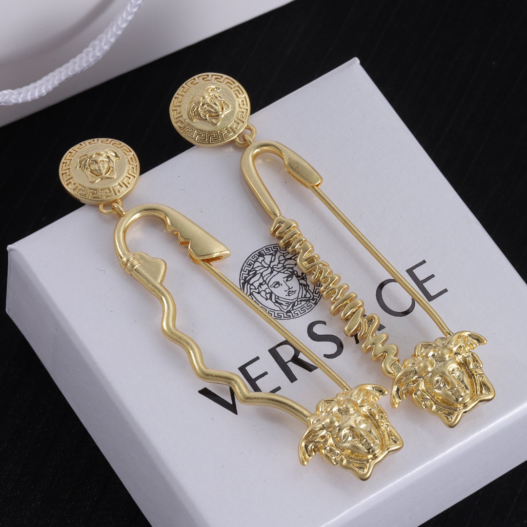 Asymmetrical Paperclip Earrings