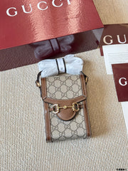 Brown Patterned Crossbody Bag