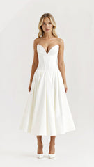 Strapless Midi Dress
