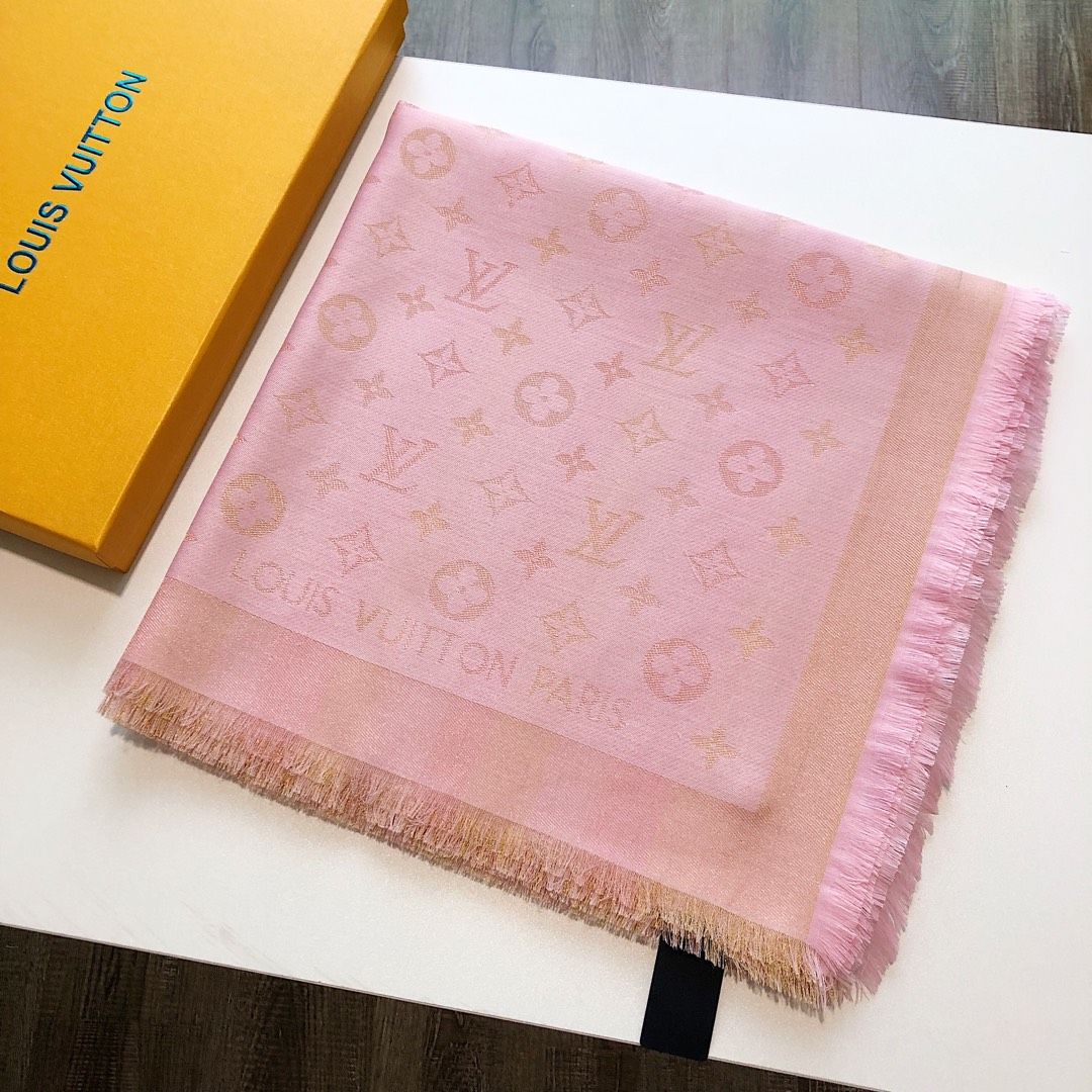 Classic printed silk and wool scarf