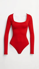 Long Sleeve Thong Bodysuit