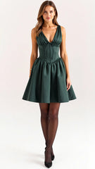 Satin Mini Dress