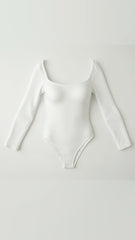 Seamless Long Sleeve Thong Bodysuit