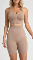 Seamless High-Waisted Above the Knee Shorts