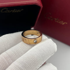 Classic 3 Diamonds Love Ring