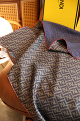 Vintage full print square silk scarf
