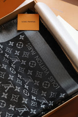 Elegant printed silk scarf