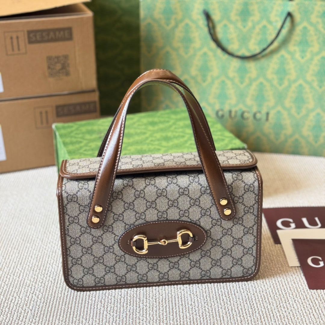 3 Sizes Vintage Buckle Box Bag