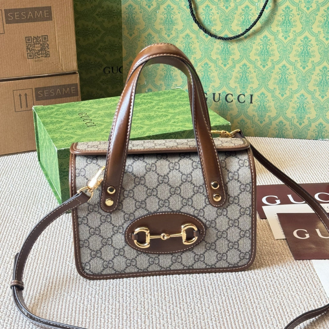 3 Sizes Vintage Buckle Box Bag