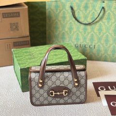 3 Sizes Vintage Buckle Box Bag