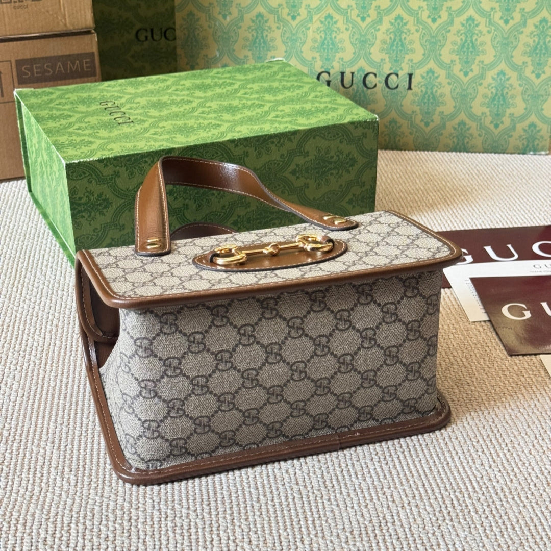 3 Sizes Vintage Buckle Box Bag