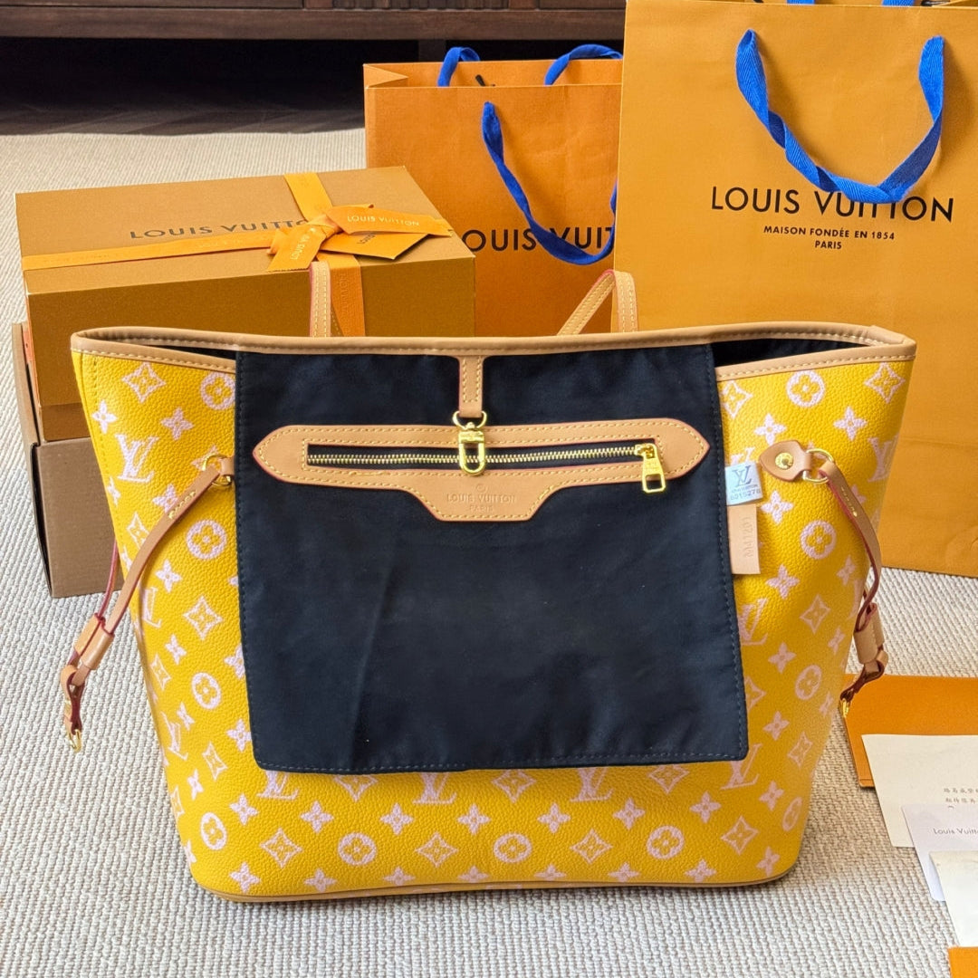 Colorful printed medium shopping bag