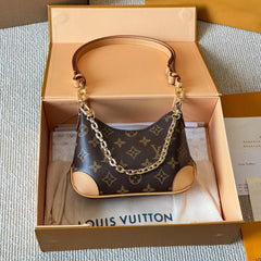 Leather Embossed Mini Croissant Bag