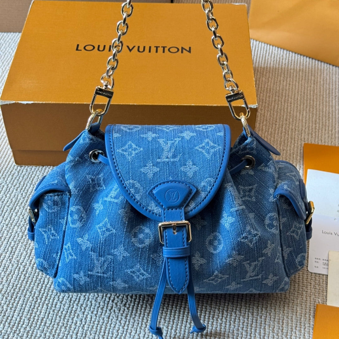 Denim Printed Handbag