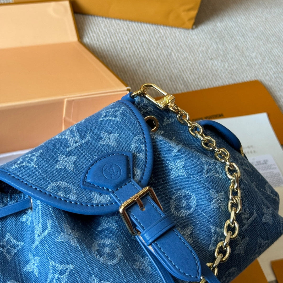 Denim Printed Handbag