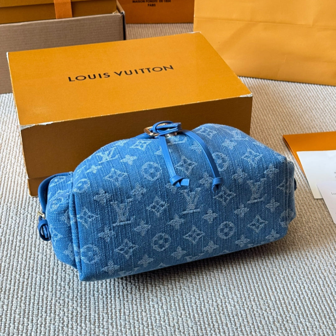 Denim Printed Handbag