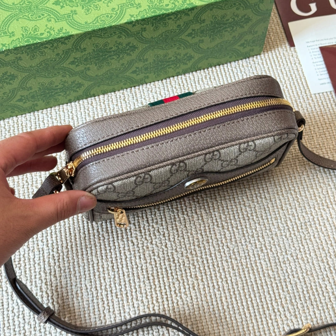 Vintage camera messenger bag