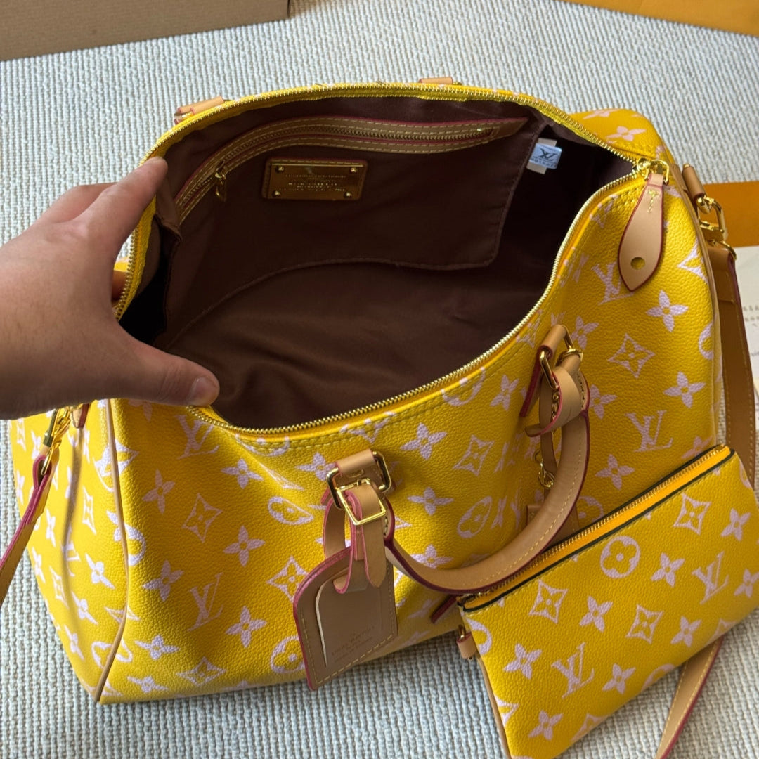 Colorful embossed pillow bag