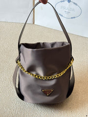 Nylon mini bucket bag