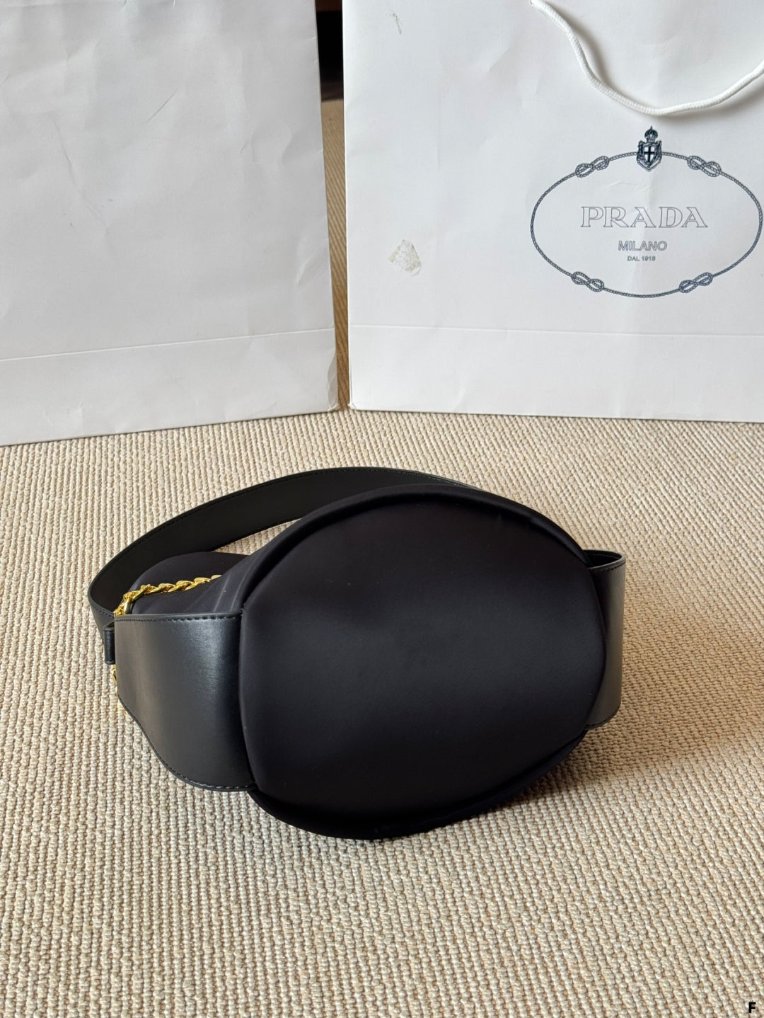 Nylon mini bucket bag