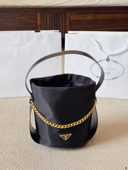 Nylon mini bucket bag