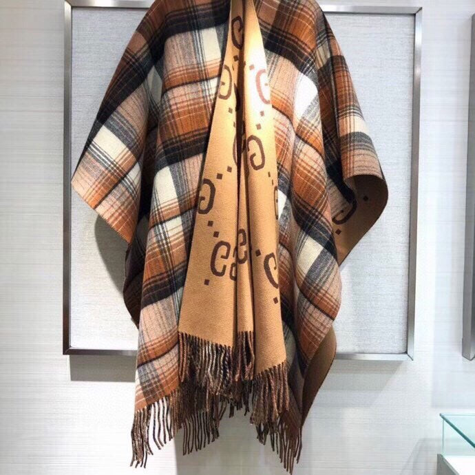 Vintage Double-Sided Jacquard Cape