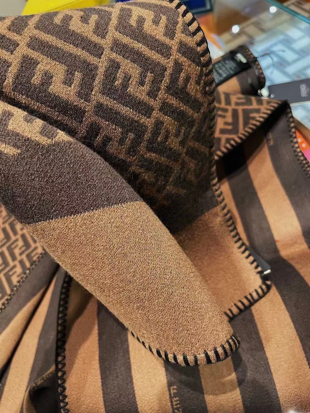 Vintage cashmere patchwork scarf