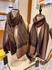 Vintage cashmere patchwork scarf