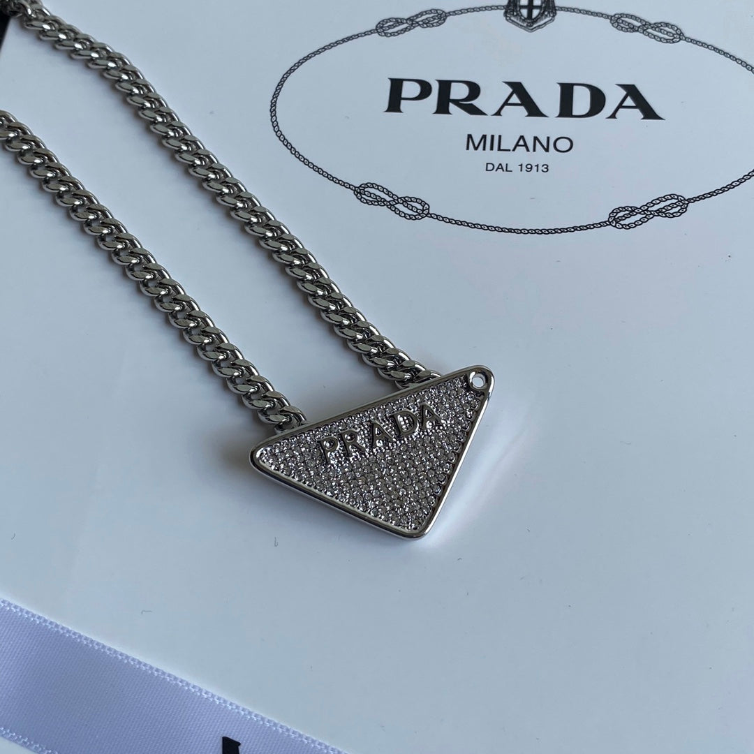 Diamond Triangle Necklace