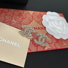 Stylish Diamond Letter Earrings