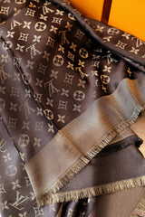 Elegant printed silk scarf