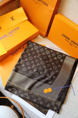 Elegant printed silk scarf