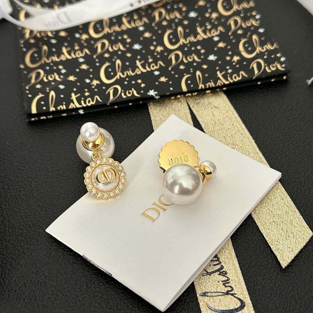 Classic Double Pearl Earrings