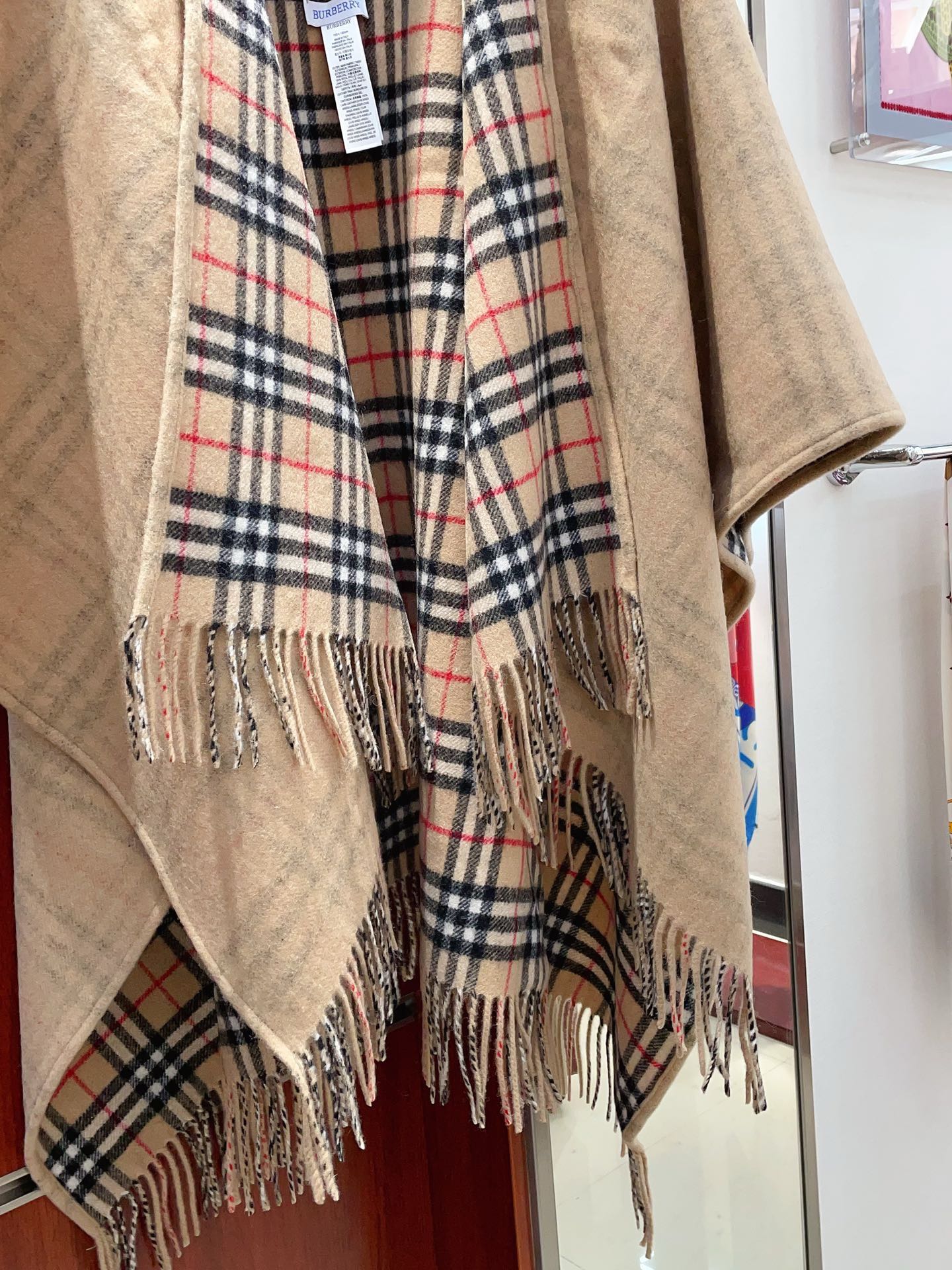 Reversible Vintage Plaid Cape